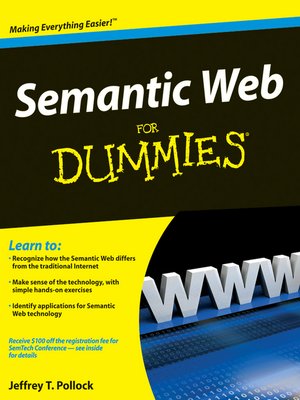 cover image of Semantic Web For Dummies